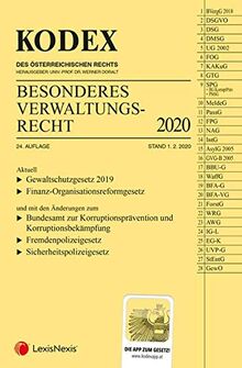 KODEX Besonderes Verwaltungsrecht 2020
