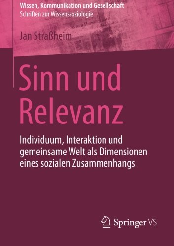 Sinn und Relevanz (Wissen, Kommunikation und Gesellschaft)