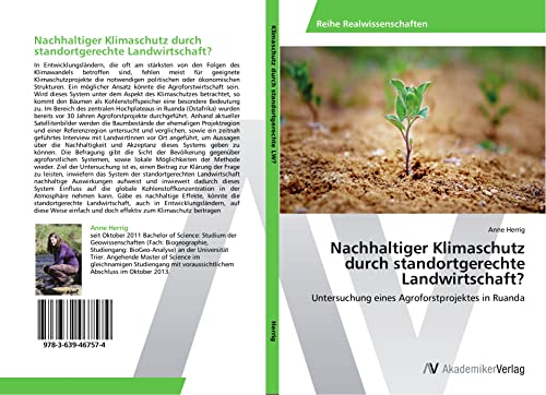 Nachhaltiger Klimaschutz durch standortgerechte Landwirtschaft?: Untersuchung eines Agroforstprojektes in Ruanda