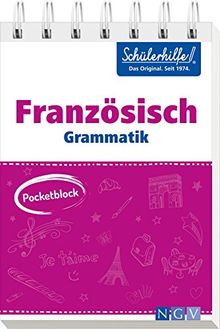 Pocketblock Französisch Grammatik: Gute Noten mit der Schülerhilfe