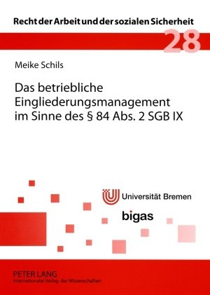 Das betriebliche Eingliederungsmanagement im Sinne des 84 Abs 2 SGB IX   Recht der Arbeit und der sozialen Sicherheit Bd28 - Meike Schils Kartoniert (TB)