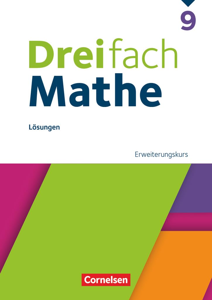 Dreifach Mathe - Ausgabe 2021 - 9. Schuljahr: Lösungen zum Schulbuch