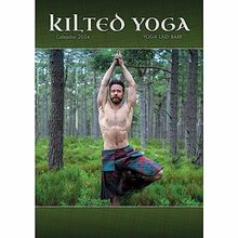 Kilted Yoga 2024 - A3-Posterkalender: Original Carousel-Kalender [Mehrsprachig] [Kalender]