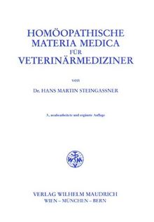 Homöopathische Materia Medica für Veterinärmediziner
