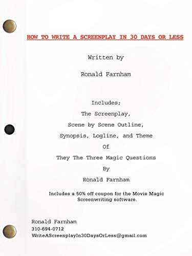 How To Write A Screenplay In 30 Days Or Less