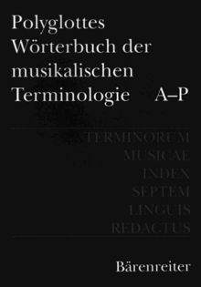 Dictionnaire polyglotte de la terminologie musicale