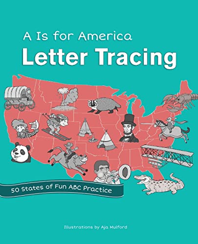 A is for America Letter Tracing: 50 States of Fun ABC Practice (9781612436654)
