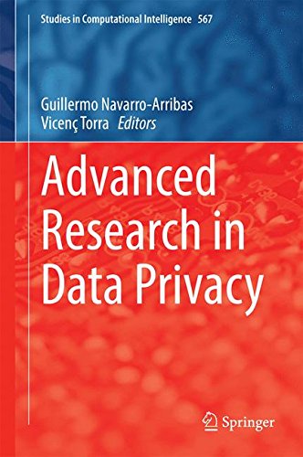 Advanced Research in Data Privacy (Studies in Computational Intelligence)
