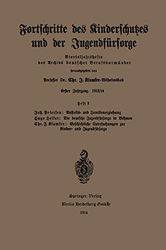 Fortschritte des Kinderschutzes und der Jugendfürsorge