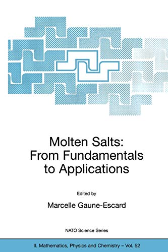 Molten Salts: From Fundamentals to Applications (NATO Science Series II: Mathematics, Physics and Chemistry, 52, Band 52)