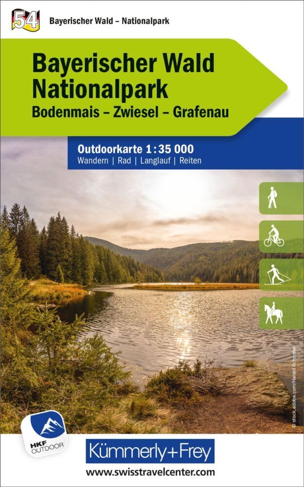 Kümmerly+Frey Outdoorkarte Deutschland 54 Nationalpark Bayerischer Wald 1:35.000: Mit Bodenmais, Zwiesel und Grafenau. Touren für Wanderer, Biker und mehr! Free Download