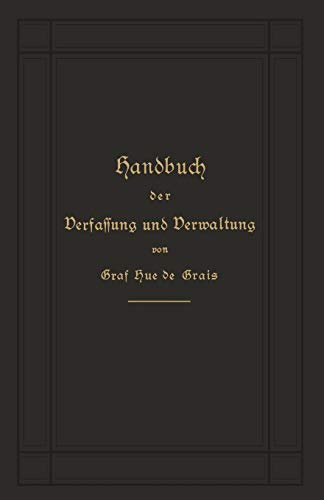 Handbuch der Verfassung und Verwaltung in Preußen und dem Deutschen Reich