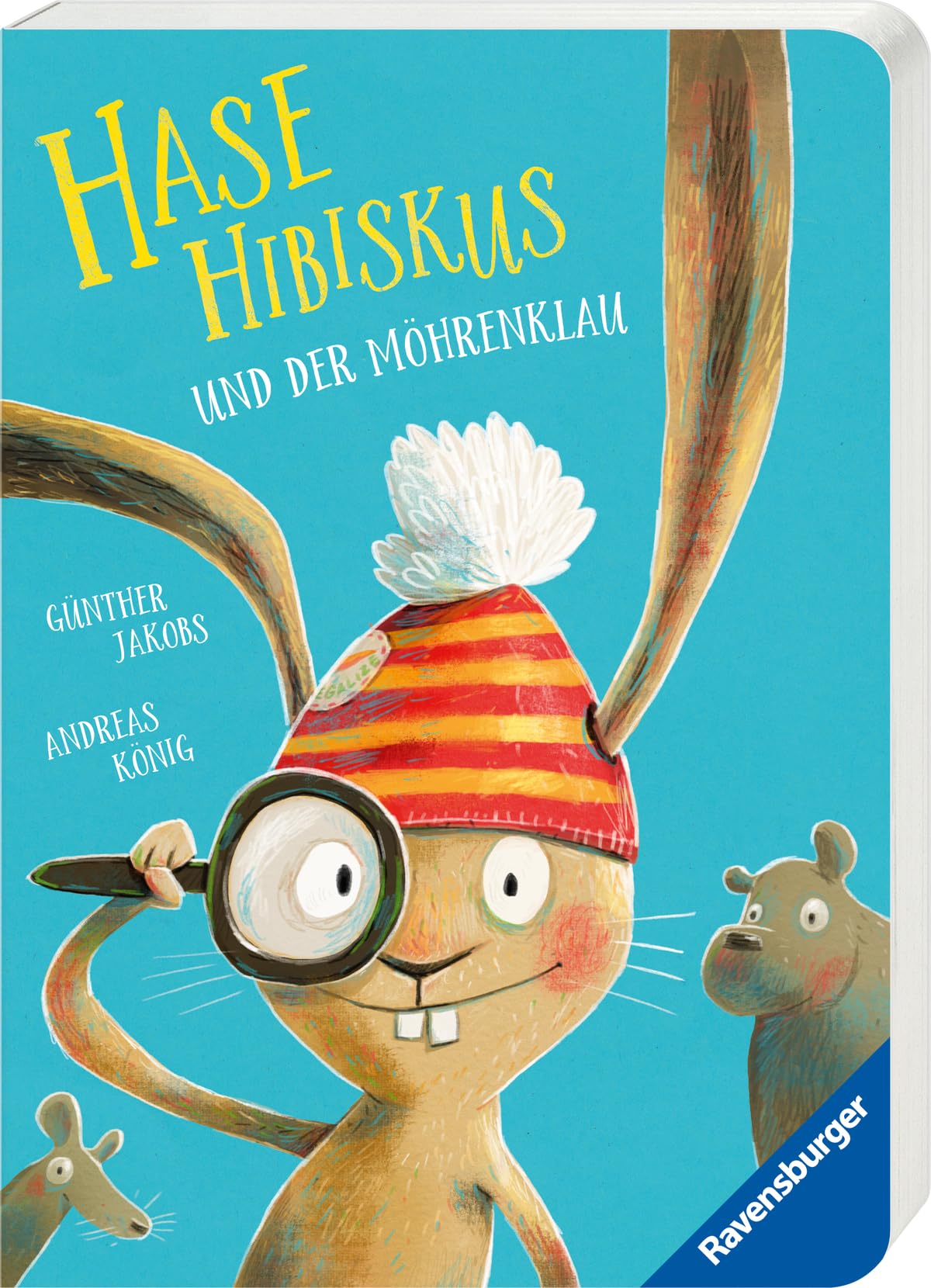 König, Andreas: Hase Hibiskus und der Möhrenklau - Kinderbuch ab 3 Jahren, Pappbilderbuch, Bilderbuch