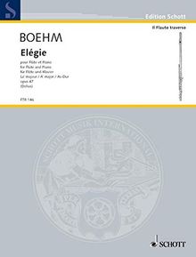 Elégie As-Dur: op. 47. Flöte und Klavier. (Edition Schott)