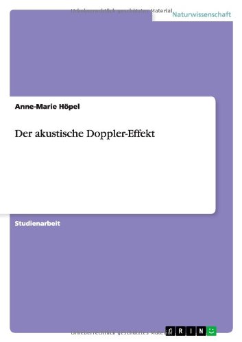 Der akustische Doppler-Effekt