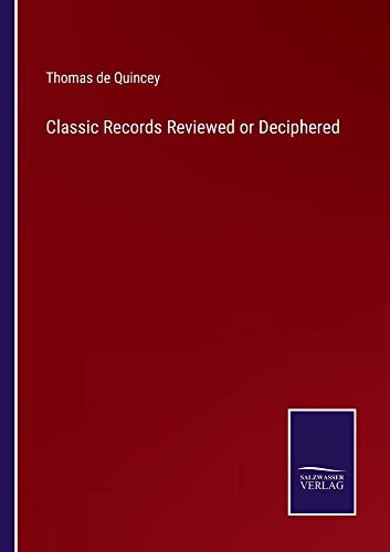Classic Records Reviewed or Deciphered