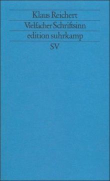 Vielfacher Schriftsinn: Zu »Finnegans Wake« (edition suhrkamp)