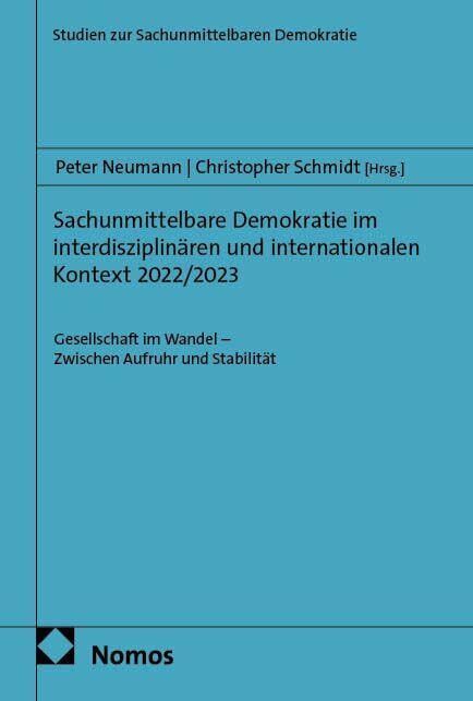 Sachunmittelbare Demokratie im interdisziplinären und internationalen Kontext 2022/2023
