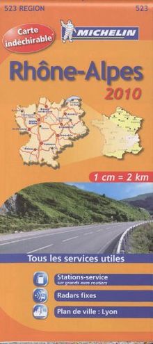 RHONE - ALPES 17523 CARTE MICHELIN KAART 2010 (KAARTEN/CARTES MICHELIN)