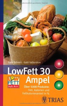 LowFett 30 Ampel: Über 5000 Produkte: Fett, Kalorien und Fettkalorienanteil in %