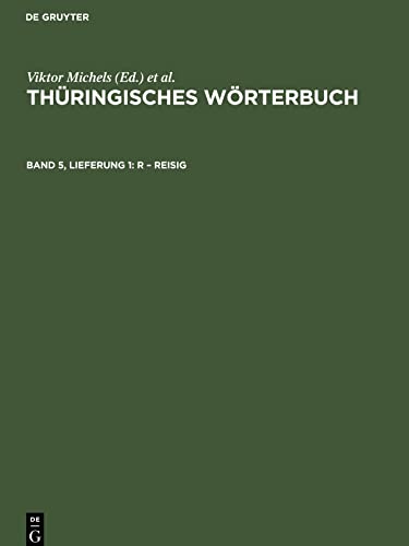 Thüringisches Wörterbuch, Band 5, Lieferung 1, R ¿ Reisig