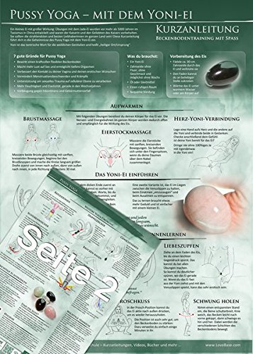 Pussy Yoga Mit Dem Yoni Ei Beckenbodentraining Mit Spass Innere Yonimassage Durch Das Jade Ei Din A4 Zweiseitig Laminiert Von Yella Cremer