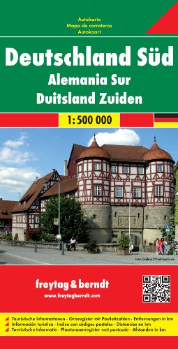 Freytag-Berndt und Artaria Kg Freytag Berndt Autokarten, Deutschland Süd - Maßstab 1, 500 000