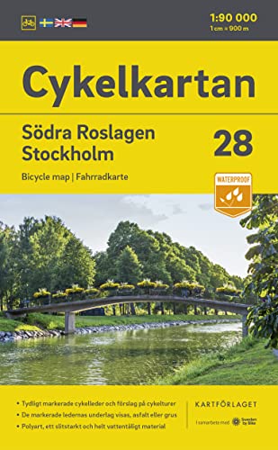 Cykelkartan Blad 28 S:a Roslagen/Stockholm: Radwanderkarte 28 Södra Roslagen 1:90000