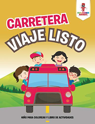 : Carretera Viaje Niño Para Colorear Y Libro De Actividades