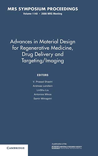 Advances in Material Design for Regenerative Medicine, Drug Delivery and Targeting/Imaging: Volume 1140 (MRS Proceedings)