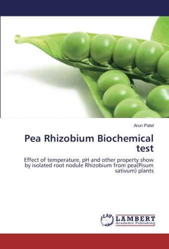 Pea Rhizobium Biochemical test: Effect of temperature, pH and other property show by isolated root nodule Rhizobium from pea(Pisum sativum) plants
