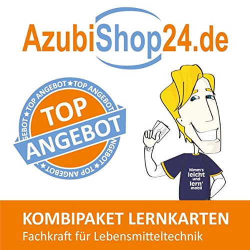 AzubiShop24.de Kombi-Paket Lernkarten Fachkraft für Lebensmitteltechnik: Erfolgreiche Prüfungsvorbereitung auf die Abschlussprüfung