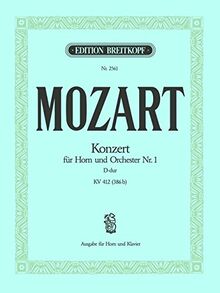 Hornkonzert D-dur KV 412/514 (386b) - Ausgabe für Horn (D/F) und Klavier (EB 2561)