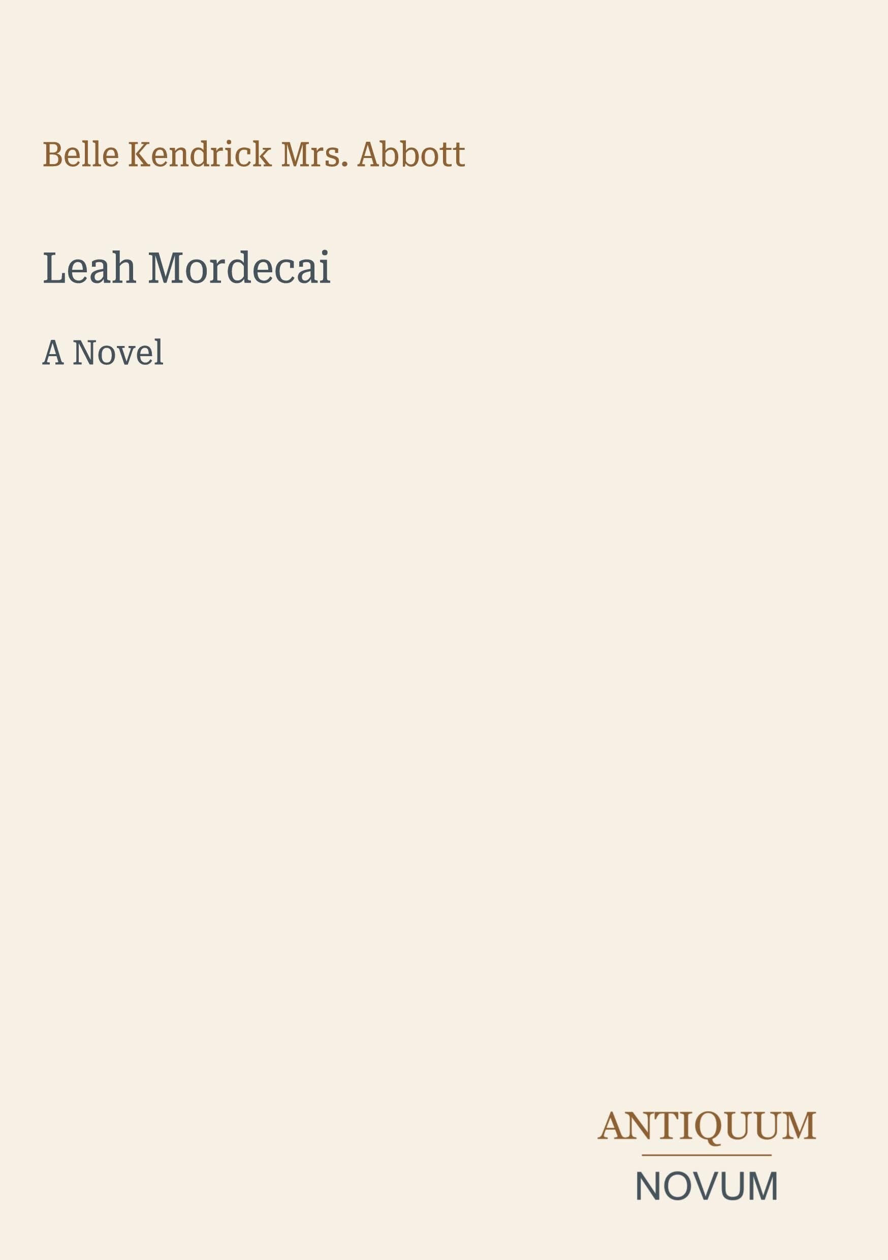 Leah Mordecai