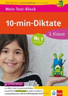 Mein Test-Block 10-min-Diktate mit Online-Übungen 3. Klasse