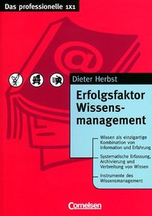 Das professionelle 1 x 1 - bisherige Fachbuchausgabe: Erfolgsfaktor Wissensmanagement