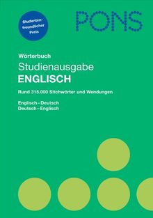 PONS Wörterbuch Studienausgabe Englisch: Englisch-Deutsch / Deutsch-Englisch