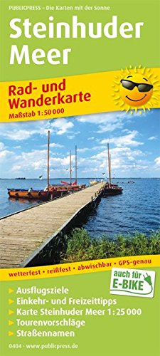 Steinhuder Meer: Rad- und Wanderkarte mit Ausflugszielen, Einkehr- & Freizeittipps, wetterfest, reissfest, abwischbar, GPS-genau. 1:50000 (Rad- und Wanderkarte/RuWK)