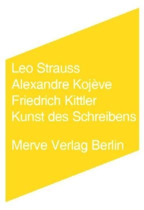 Strauss, Leo: Kunst des Schreibens