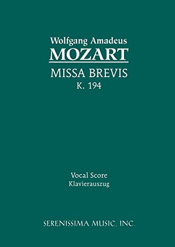 Missa Brevis, K. 194: Vocal score