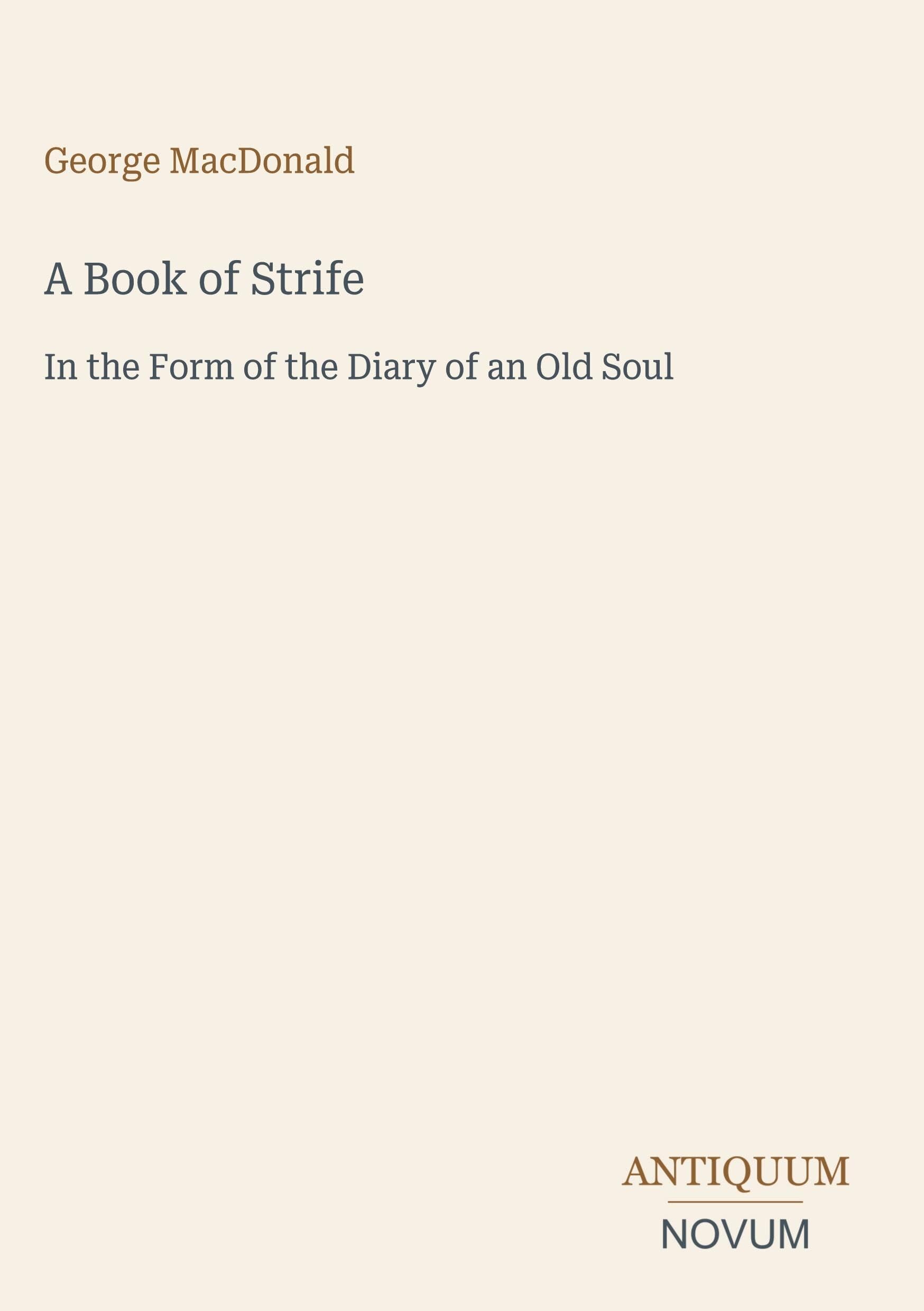 A Book of Strife