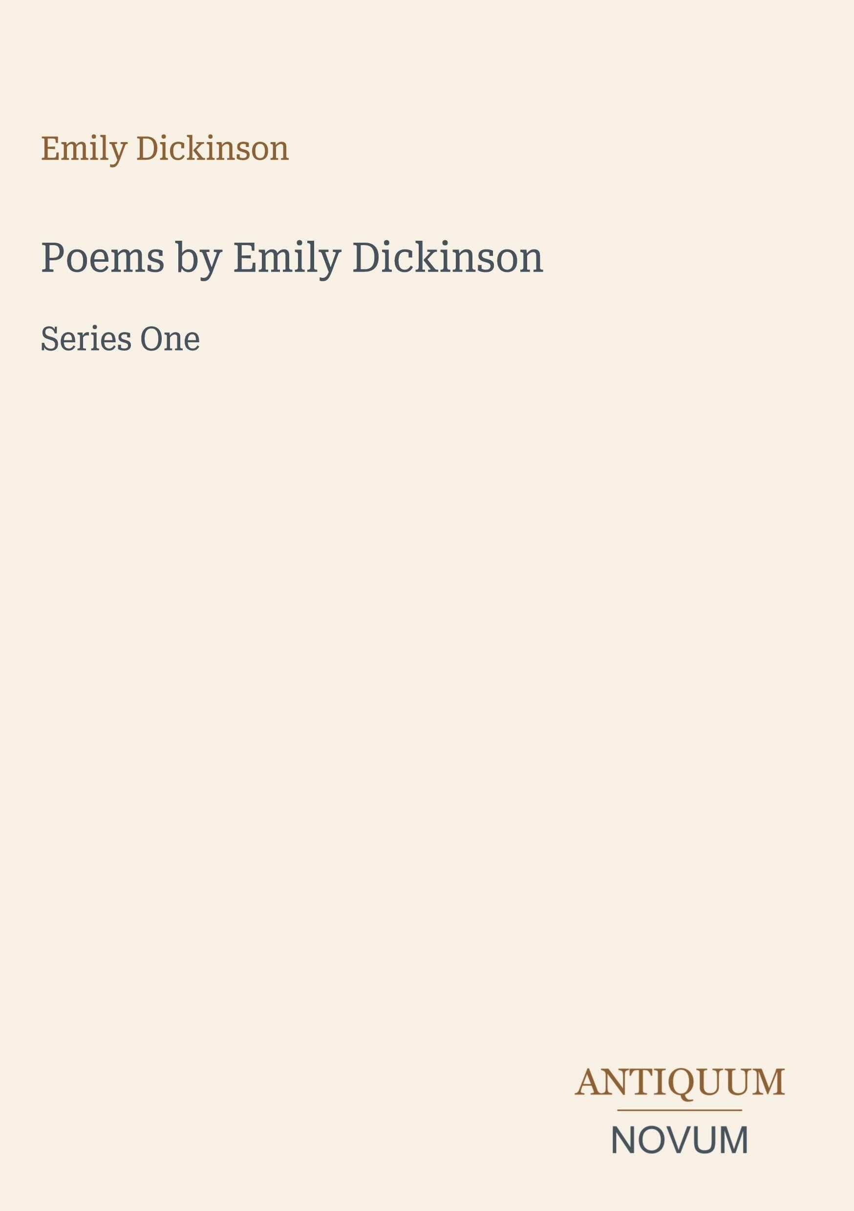 Poems by Emily Dickinson