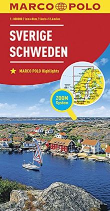 MARCO POLO Länderkarte Schweden 1:800 000 (MARCO POLO Länderkarten)