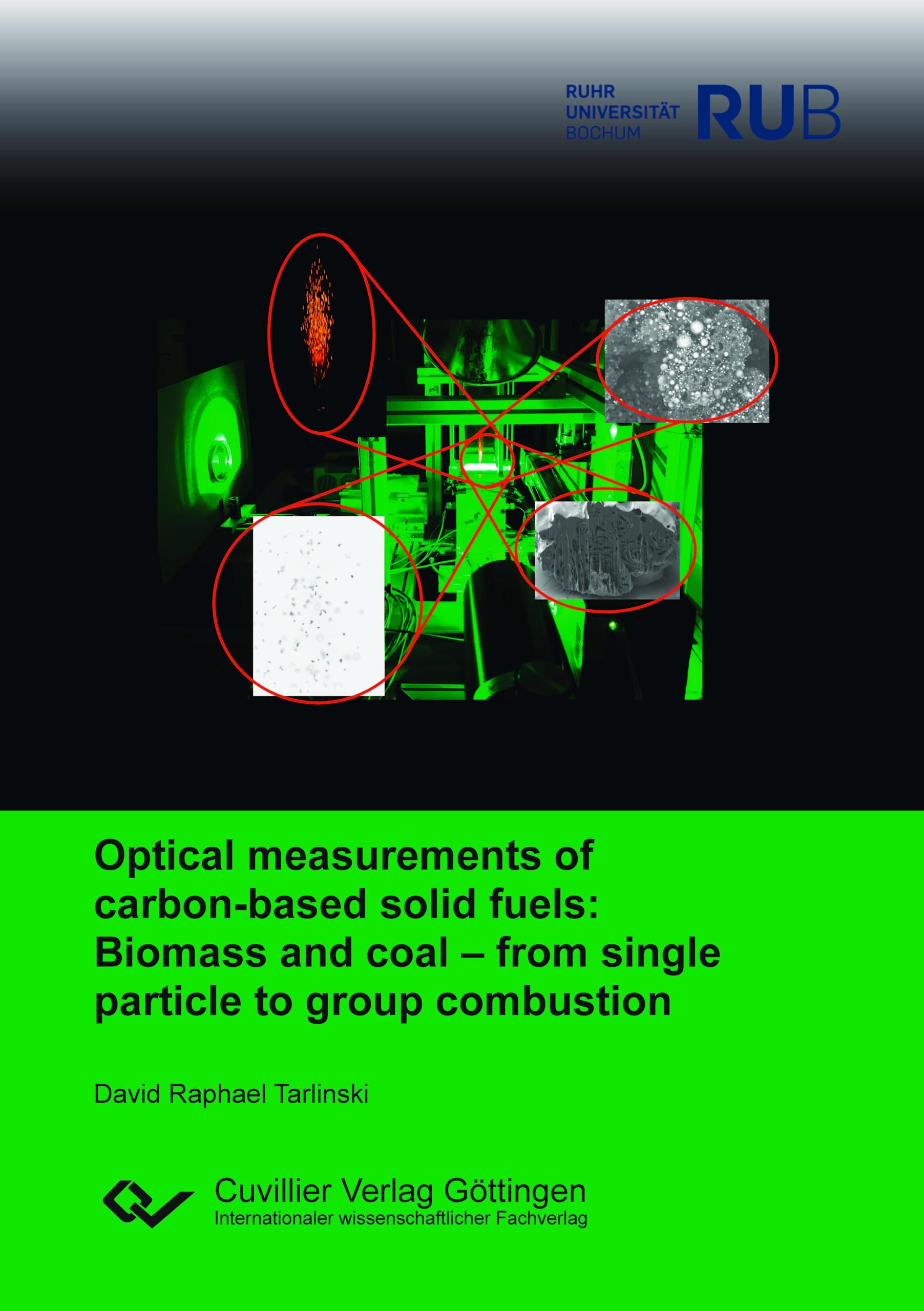Optical measurements of carbon-based solid fuels: Biomass and coal - from single particle to group combustion