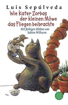 Wie Kater Zorbas der kleinen Möwe das Fliegen beibrachte: Wunderschöne Freundschaftsgeschichte von Luis Sepúlveda │ Zum Vorlesen und Selberlesen für ... ab 8 Jahre (mit vielen bunten Illustrationen)