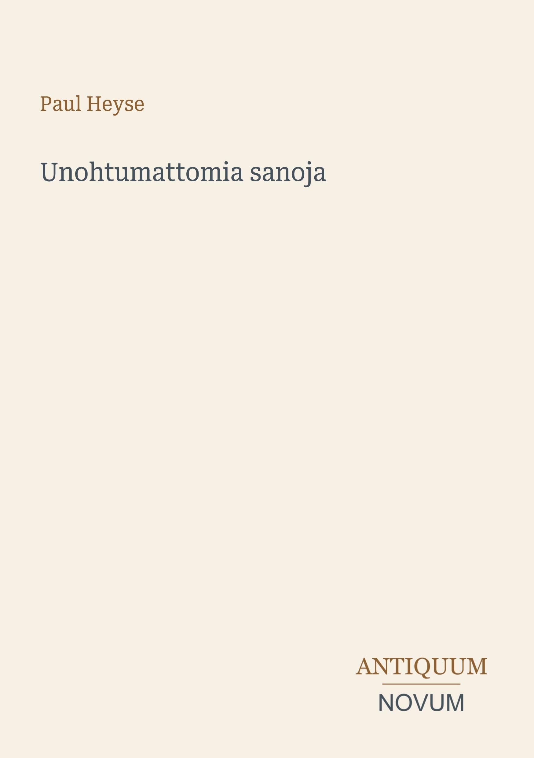 Unohtumattomia sanoja