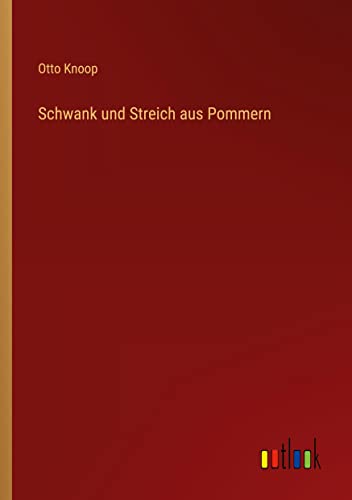 Schwank und Streich aus Pommern