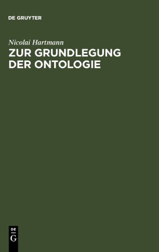 Zur Grundlegung der Ontologie