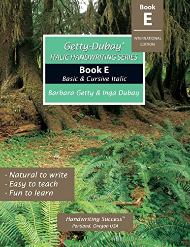 Getty-Dubay Italic Handwriting Series Book E