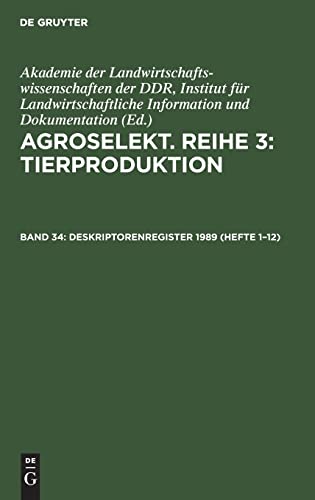 Deskriptorenregister 1989 (Hefte 1-12)